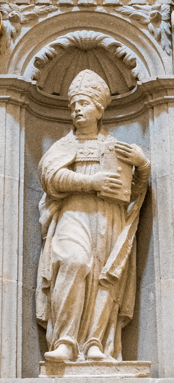 Statue of St. Ambrose.